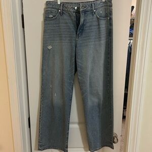 Express Relaxed Fit Light Blue Jeans